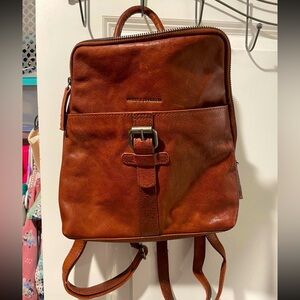 Genuine leather backpack